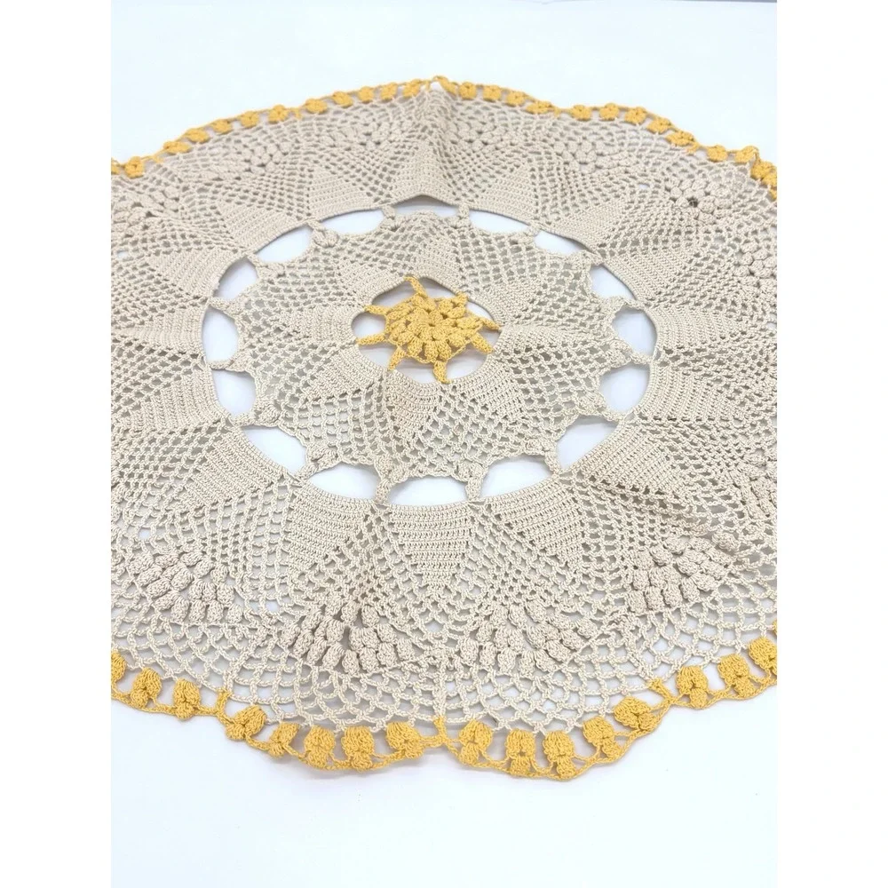 Vintage Handmade Crochet Doily 16